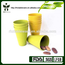 Venta al por mayor verde de la taza de la fibra del bambú del estilo